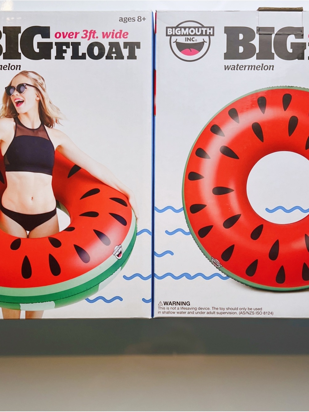 NWT Watermelon Inflatable Pool Tube - Red & Green - Picture 5 of 5